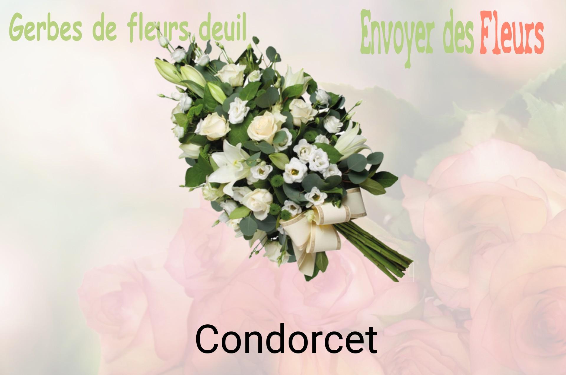 Gerbe de fleurs de deuil livrée à Condorcet